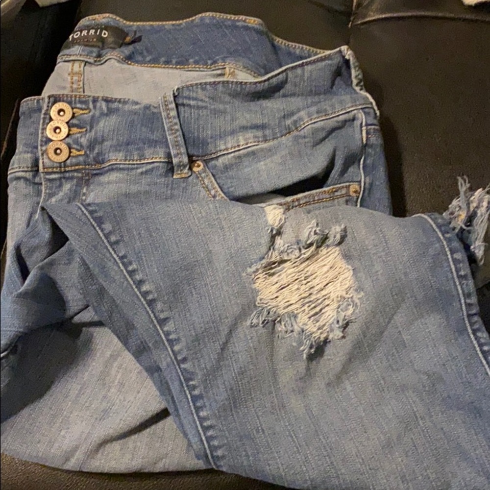 Torrid Distressed Jeggings